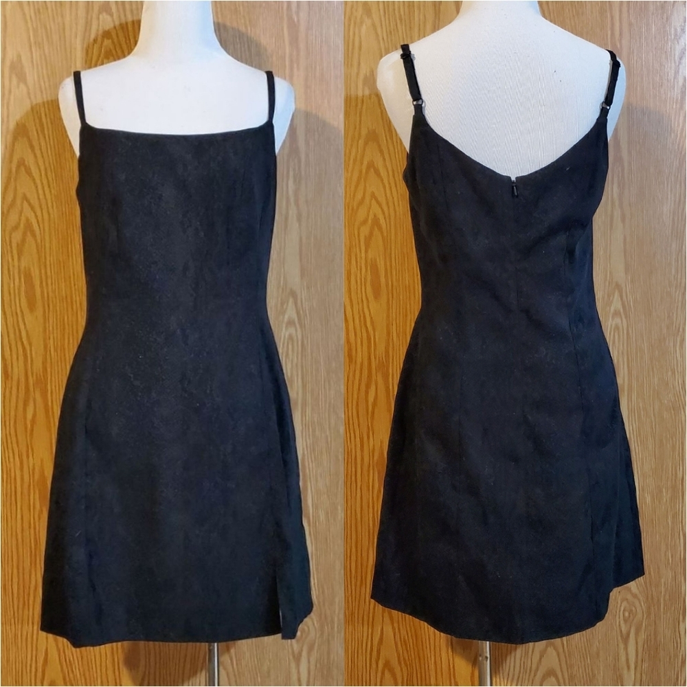 Express velour animal print dress black polyester blend size 5/6